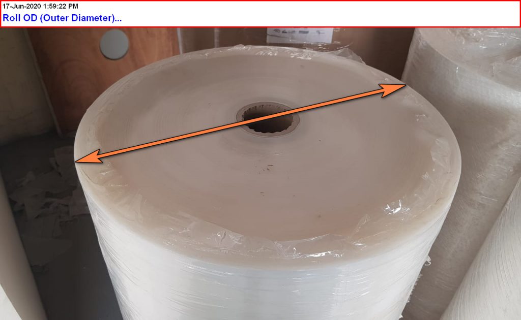 Roll Outer Diamter (Roll OD)
